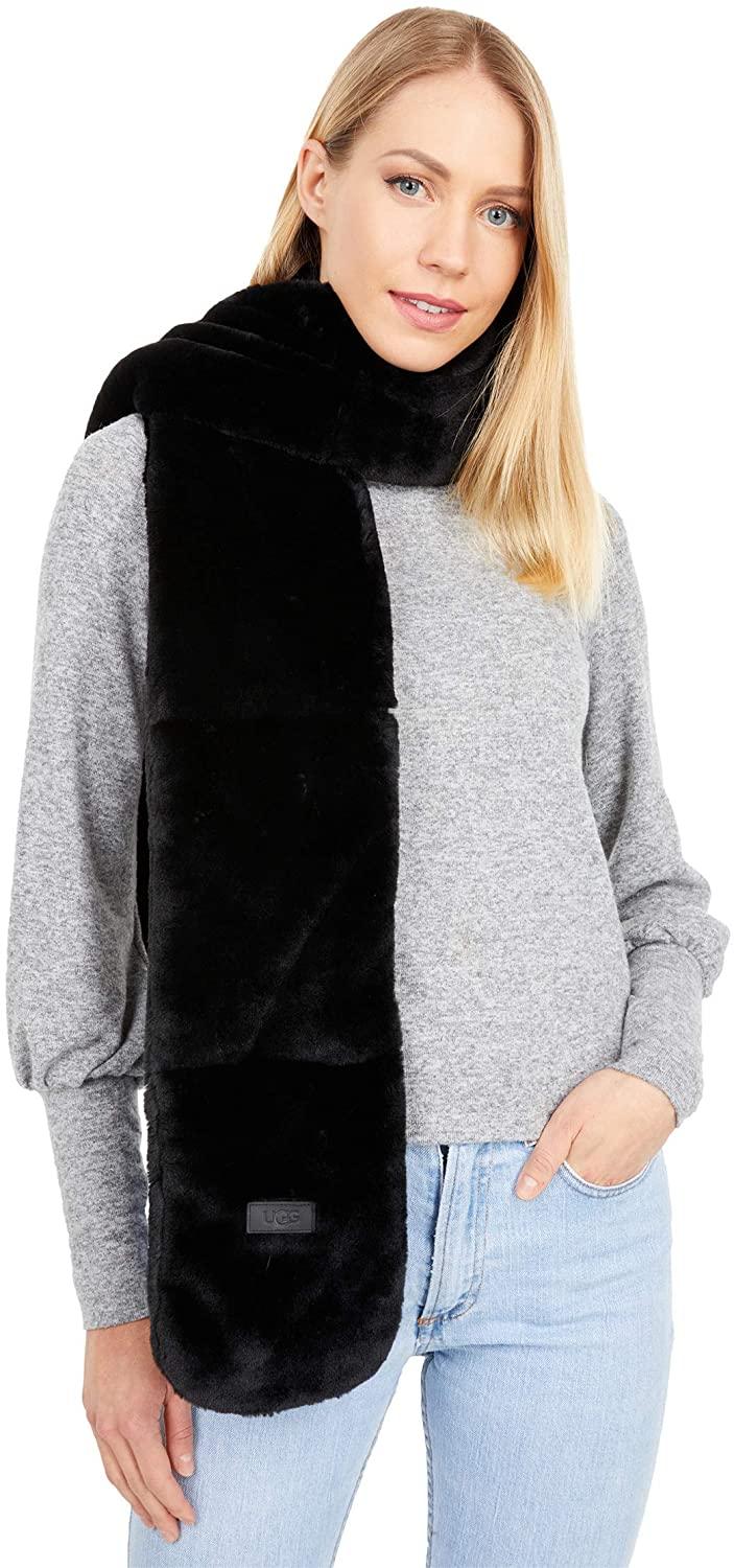 all in one place אביזרי נשים UGG Women's Oblong Faux Fur Scarf