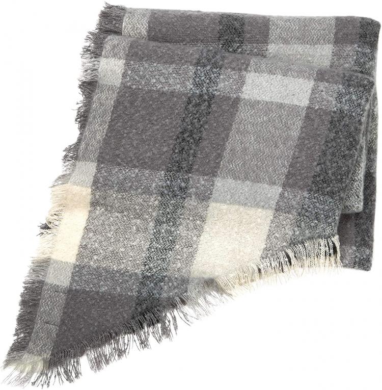 all in one place אביזרי נשים Mud Pie womens Rhombus Plaid Scarf