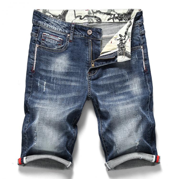all in one place בגדי גברים Summer New Men's Stretch Short Jeans Fashion Casual Slim Fit High Quality Elastic Denim Shorts Male Brand Clothes