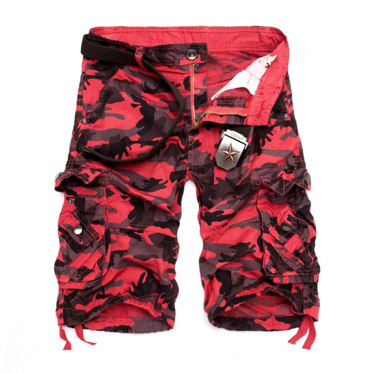 all in one place בגדי גברים US Size 2021 New Camouflage Loose Cargo Shorts Men Cool Summer Military Camo Short Pants Homme Cargo Shorts