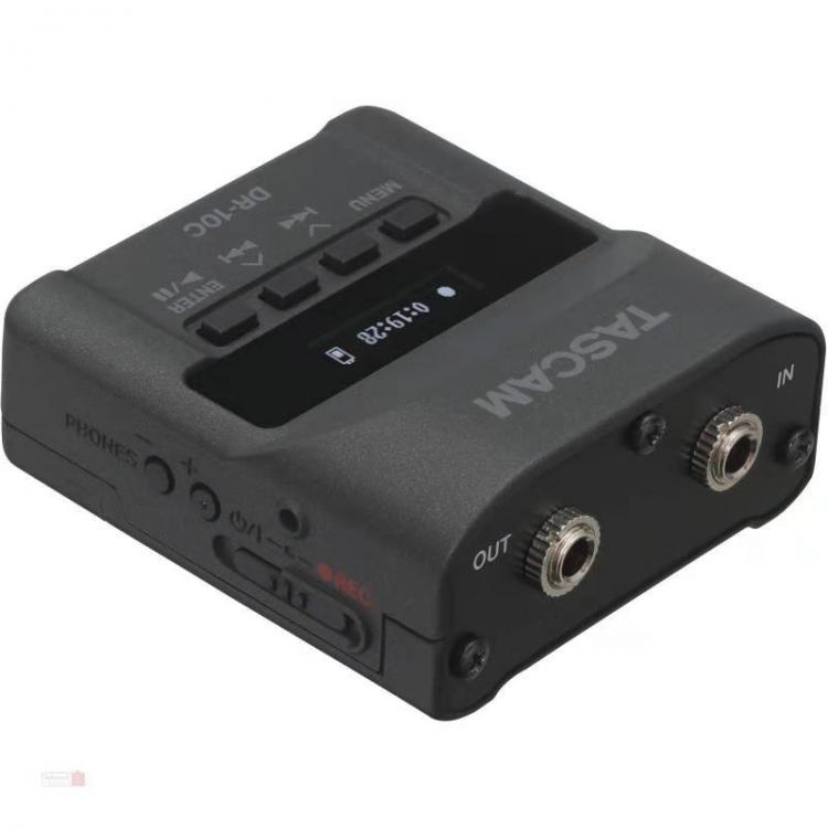 all in one place גאדג'טים Tascam DR-10C mini wireless audio backup system Recorders with lavalier microphone