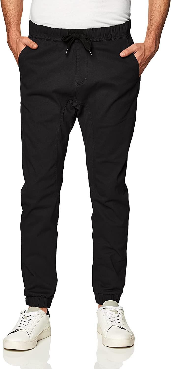 all in one place בגדי גברים Southpole Men's Basic Stretch Twill Jogger Pants - Reg and Big & Tall Sizes