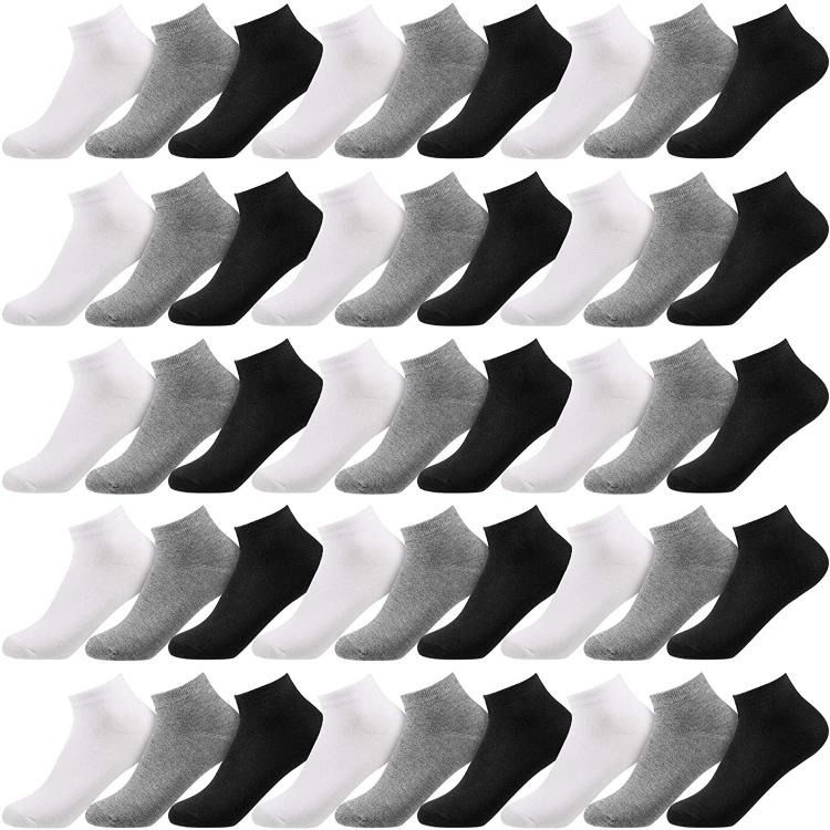 all in one place בגדי גברים 60 Pairs Men Ankle Socks Low Cut Sports Tab Socks No Show Breathable Casual Socks Thin Athletic Short Sock Bulk