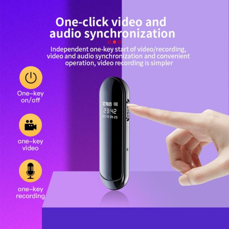 all in one place גאדג'טים V8 Mini Digital Voice Recorder Audio And Video Synchronization Camera Recording Voice Portable Pen Pen Activated Video