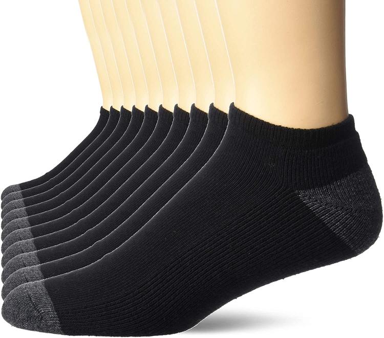 all in one place בגדי גברים Amazon Essentials Men's 10-Pack Cotton Cushioned Low Cut Socks