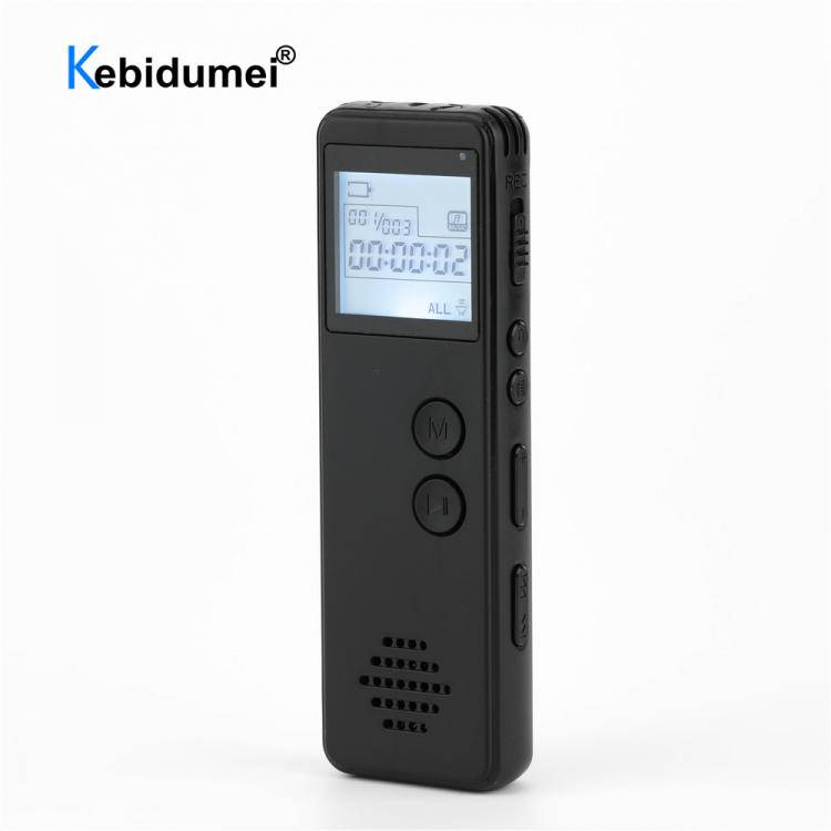 all in one place גאדג'טים One Key Recording Digital Voice Recorder Long Distance Audio MP3 Dictaphone Noise Reduction Voice MP3 WAV Record Player 128Kbps