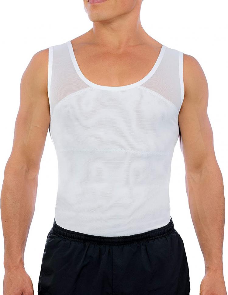all in one place בגדי גברים Esteem Apparel Original Men's Chest Compression Shirt to Hide Gynecomastia Moobs