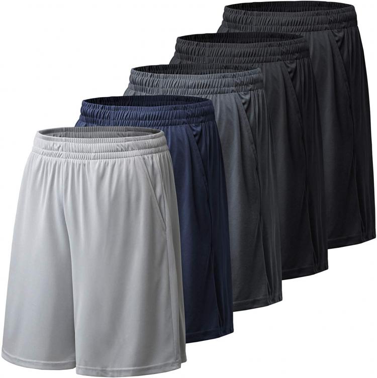 all in one place בגדי גברים BALENNZ Athletic Shorts for Men with Pockets and Elastic Waistband Quick Dry Activewear