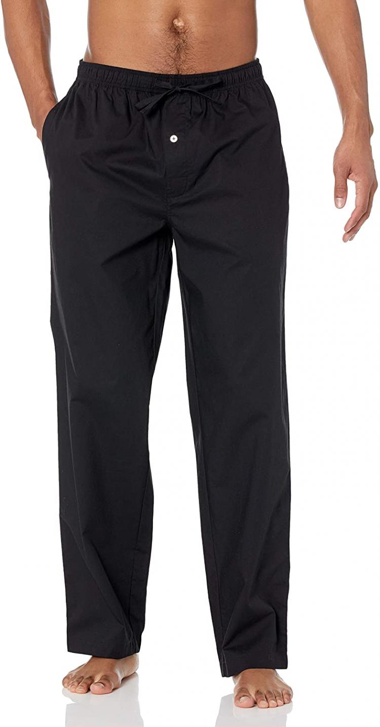 all in one place בגדי גברים Amazon Essentials Men's Straight-Fit Woven Pajama Pant