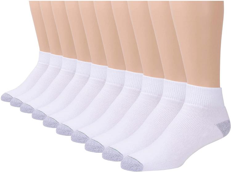 all in one place בגדי גברים Burlington Comfort Power Men's Quarter Sock, 10 Pair Pack