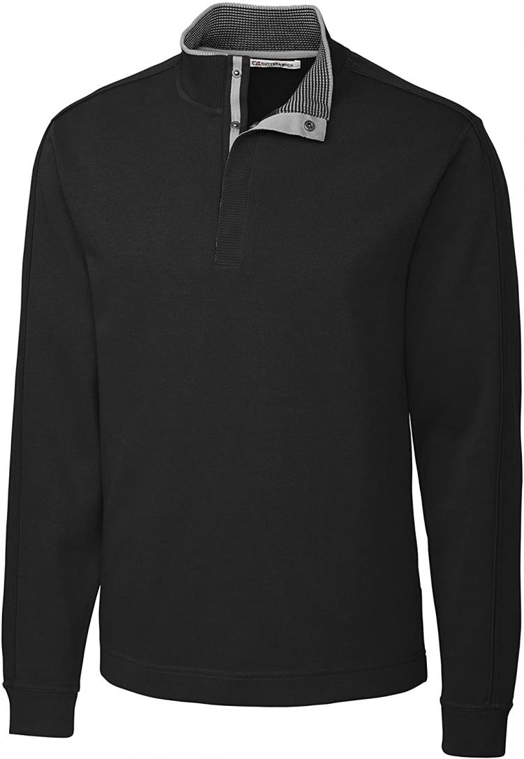 all in one place בגדי גברים Cutter & Buck Men's Full Time Mock Neck Sweatshirt