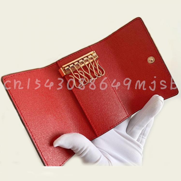 all in one place אביזרי גברים Top Quality Classic Luxury Design Fashion/Business 6 Key Holder Mini Multifunctional Portable Clutch Bags With Box Free Shipping