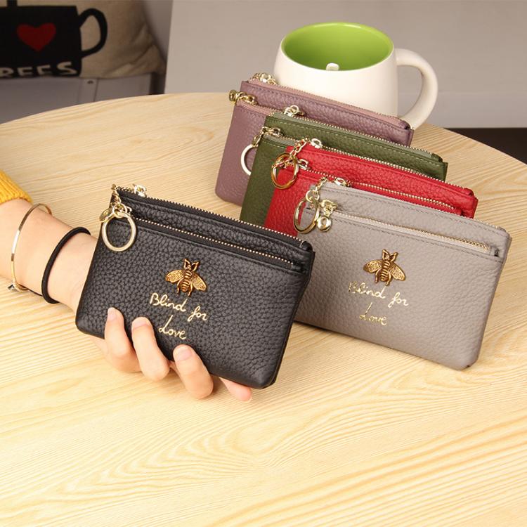 all in one place אביזרי גברים CICICUFF Brand Genuine Leather Coin Purse Women Mini Change Purses Kids Coin Pocket Wallets Key Chain Holder Zipper Pouch New