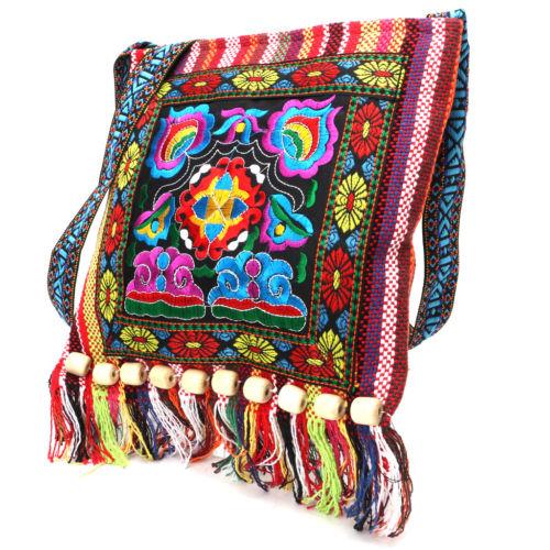 all in one place אביזרי גברים Newest Arrival Women Hmong Bags Vintage Chinese National Style Ethnic Shoulder Bag Embroidery Boho Hippie Tassel Tote Messenger