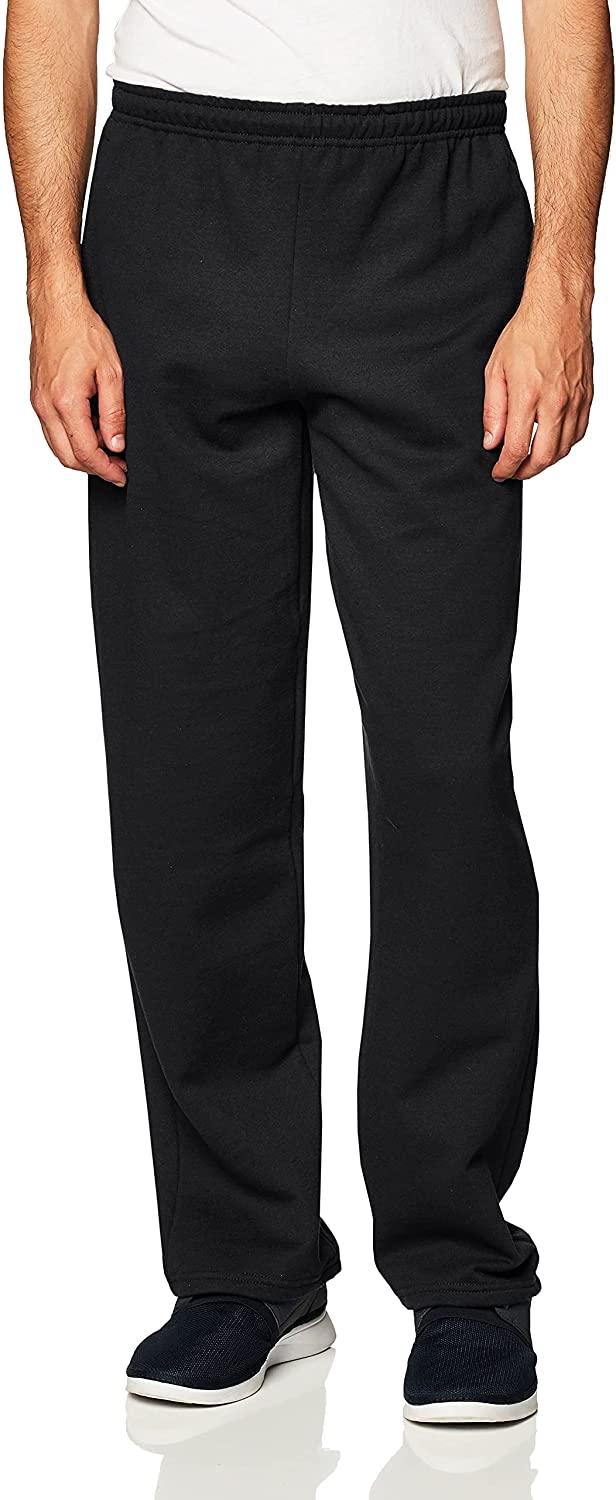 all in one place בגדי גברים Gildan Men's Fleece Open Bottom Sweatpants with Pockets, Style G18300