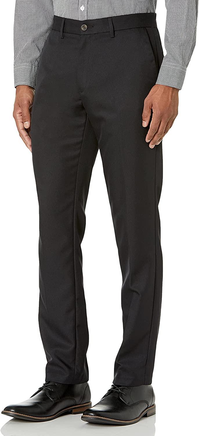 all in one place בגדי גברים Amazon Essentials Men's Slim-Fit Flat-Front Dress Pants