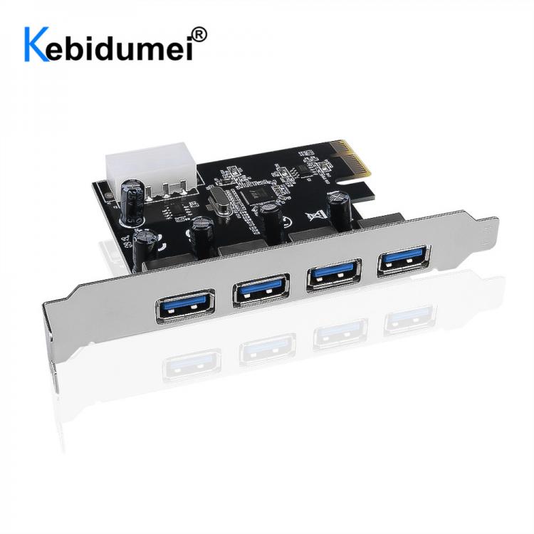 all in one place חומרה 4 Port PCI-E To USB 3.0 HUB PCI Express Expansion Card Adapter 5 Gbps Speed USB 3 0 PCI E PCIe Express 1x For Desktop