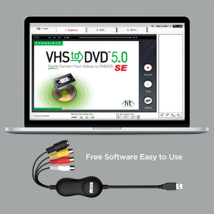 all in one place חומרה EzCAP 172 1568 Upgrade To 159 USB 2.0 Audio Video Capture Stick CVBS S-Video Recording Card for V8 Hi8 DVD VHS DVR TV Camcorder