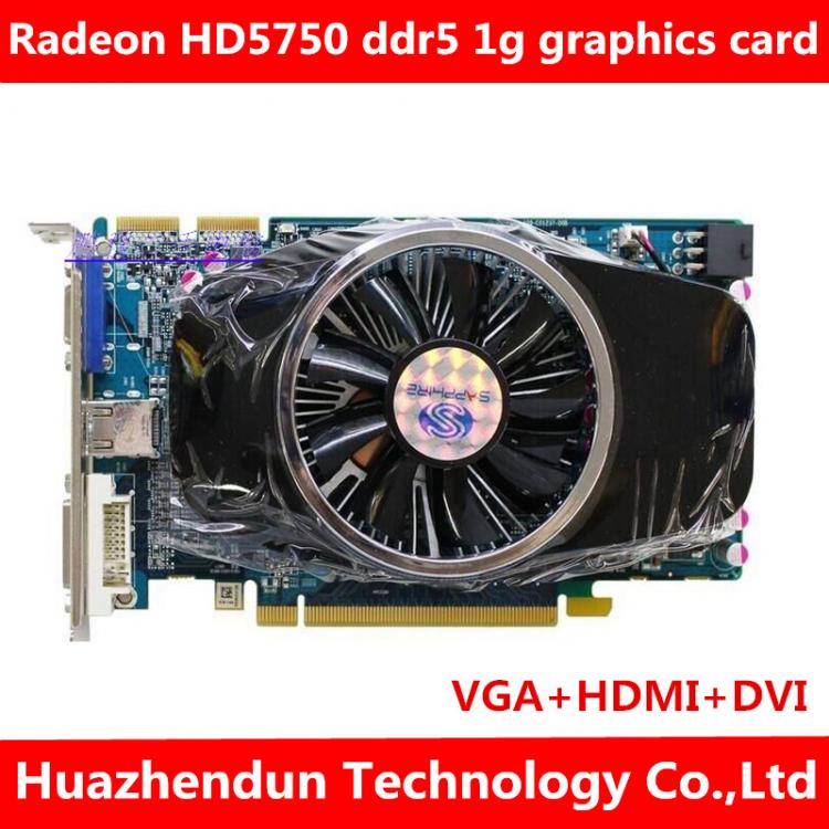 all in one place חומרה Original Sapphire HD5750 real 1G DDR5 High Frequency Game High end Graphics Card LOL Smooth Operation of Various Games 1pcs