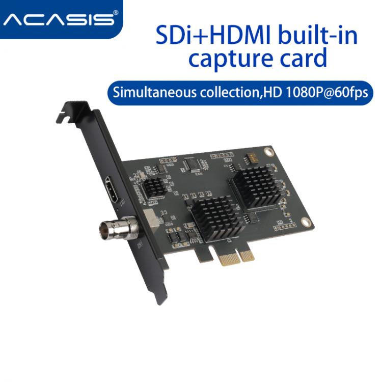 all in one place חומרה Acasis Dual-Channel SDI/HDMI-compatible HD PCIE Capture Card Switch Game Live Broadcast PS4/NS Camera SLR 4k Recording Vmix