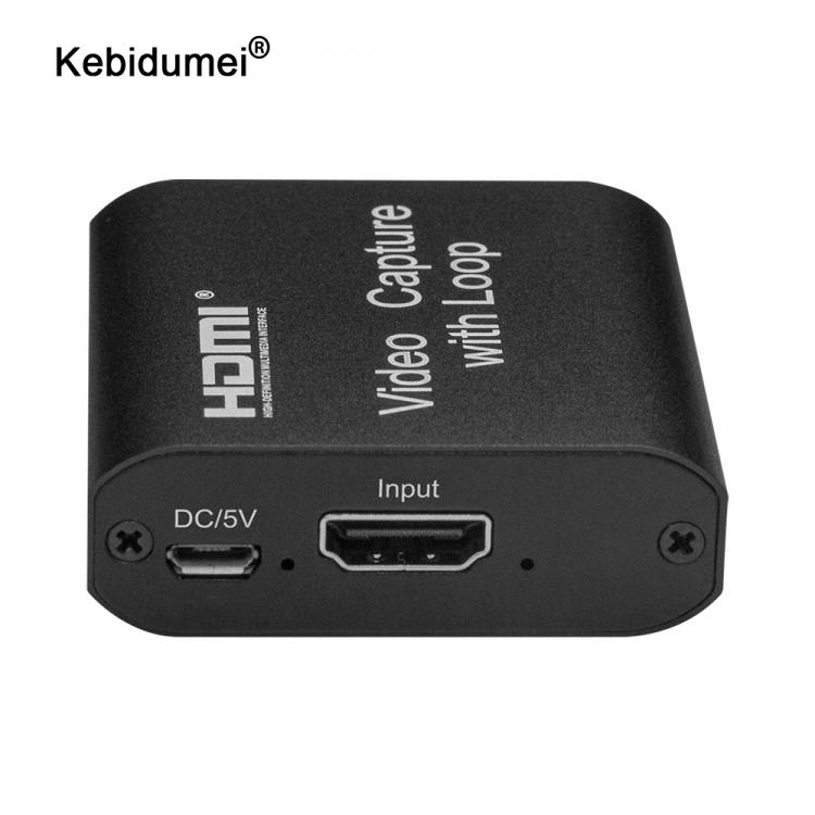 all in one place חומרה USB 2.0 4K Capture Card with Loop Output Grabber Phone 1080P For PS4 Game Recording Device For Youtube Live Streaming