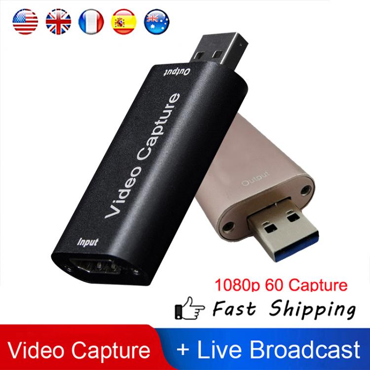 all in one place חומרה 4K Mini Video Capture Card USB 3.0 2.0 HDMI-compatible Video Grabber Record Box for PS4 Game DVD Camera Recording Live Streaming