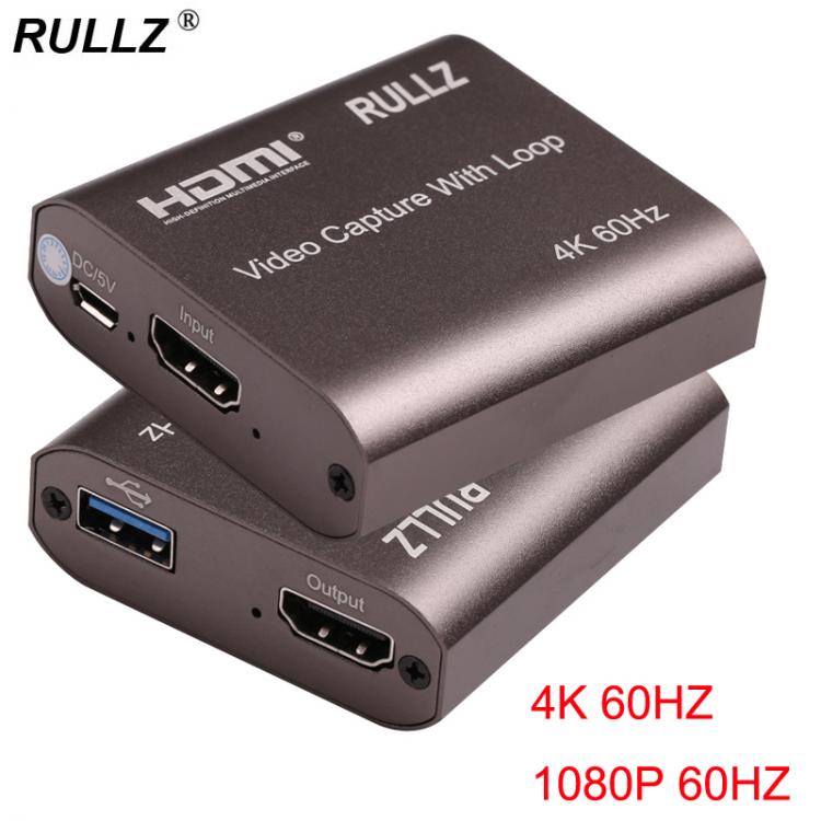 all in one place חומרה Rullz 4K 60Hz HDMI Video Capture Card TV Loop 1080P Game Recording Plate Live Streaming Box USB 2.0 3.0 Grabber for PS4 Camera