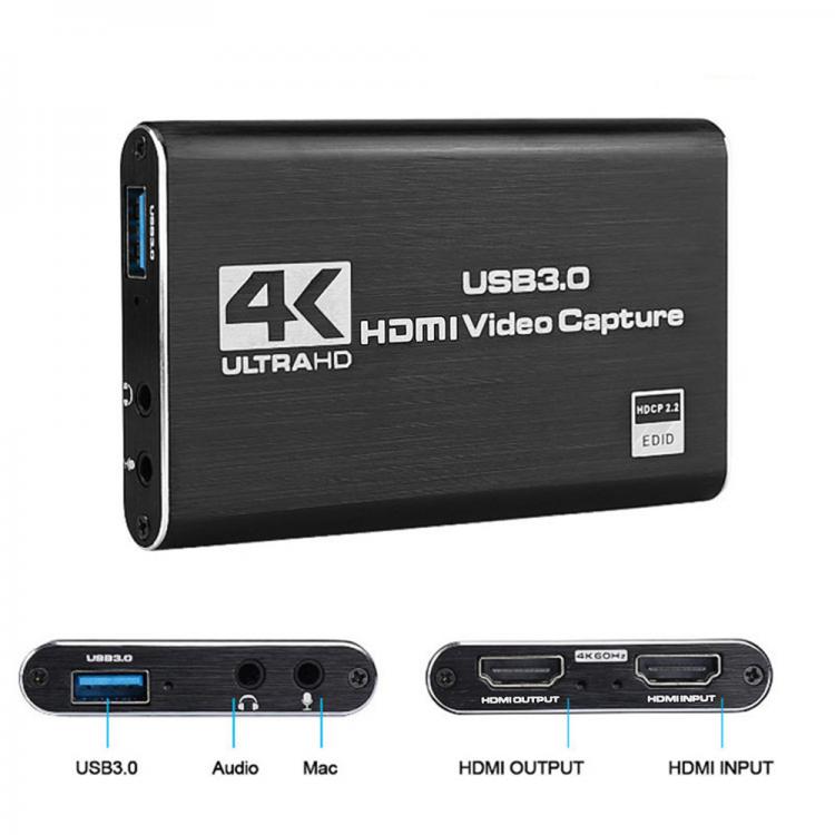 all in one place חומרה HDMI-Compatible Video Capture Card 4K Record USB3.0 1080P 60FPS Game Capture Device For OBS Capturing Game Card Live