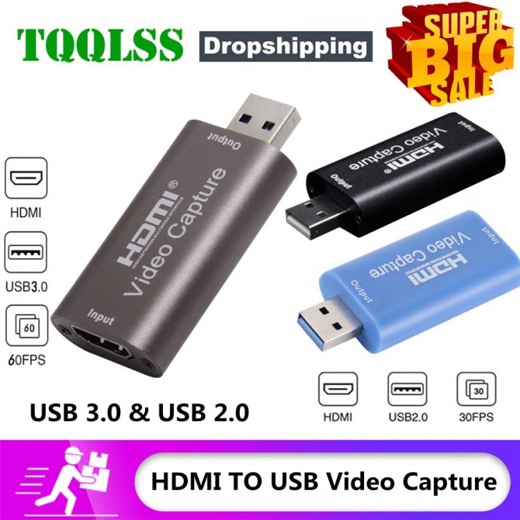 all in one place חומרה 4K Video Capture Card USB 3.0 USB2.0 HDMI-compatible Grabber Recorder for PS4 Game DVD Camcorder Camera Recording Live Streaming