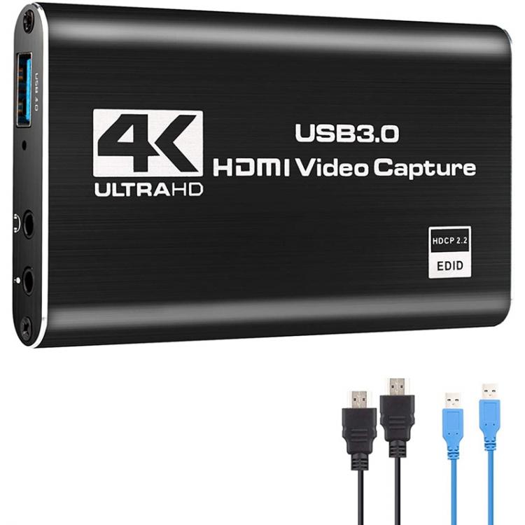 all in one place חומרה Audio Video Capture Card, 4K USB 3.0 Capture Adapter Video Converter for Gaming Streaming Live Broadcast Video Recording