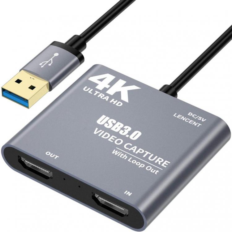 all in one place חומרה 4K 1080P  USB 3.0 to  HDMI-compatible Video Audio Game Capture Card  With Loop Out Full 1080p 60 Record Via DSLR Camcorder