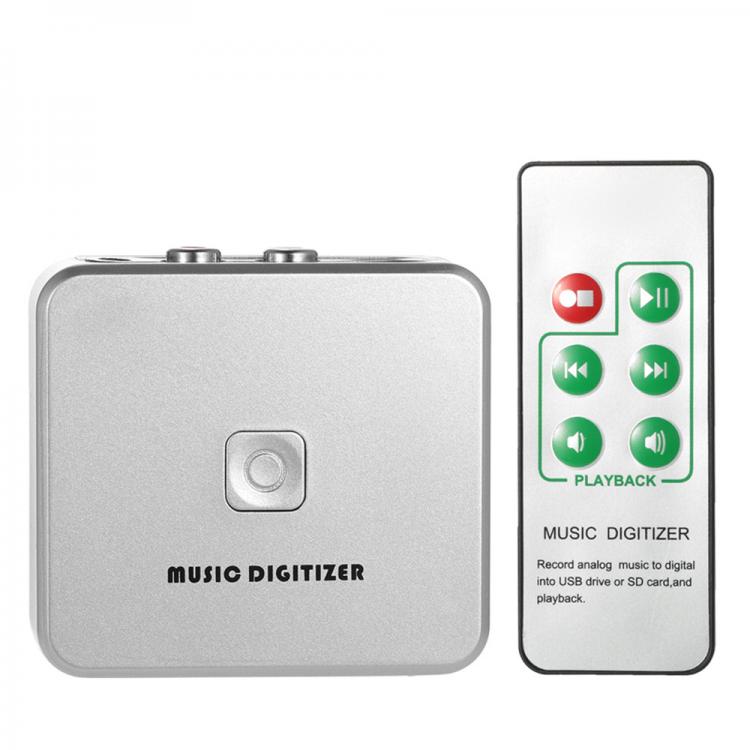 all in one place חומרה Ezcap Audio Capture Recorder Music Digitizer 3.5mm RCA IN Ports Save into SD Card USB Disk MP3 File with Remote Controller