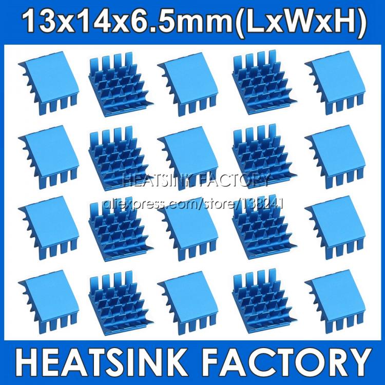 all in one place חומרה 10pcs Aluminum Spiky Black Mini Heatsink Cooling Heat Sinks Cooler for IC VGA RAM With Thermally Adhesive Tape Applied