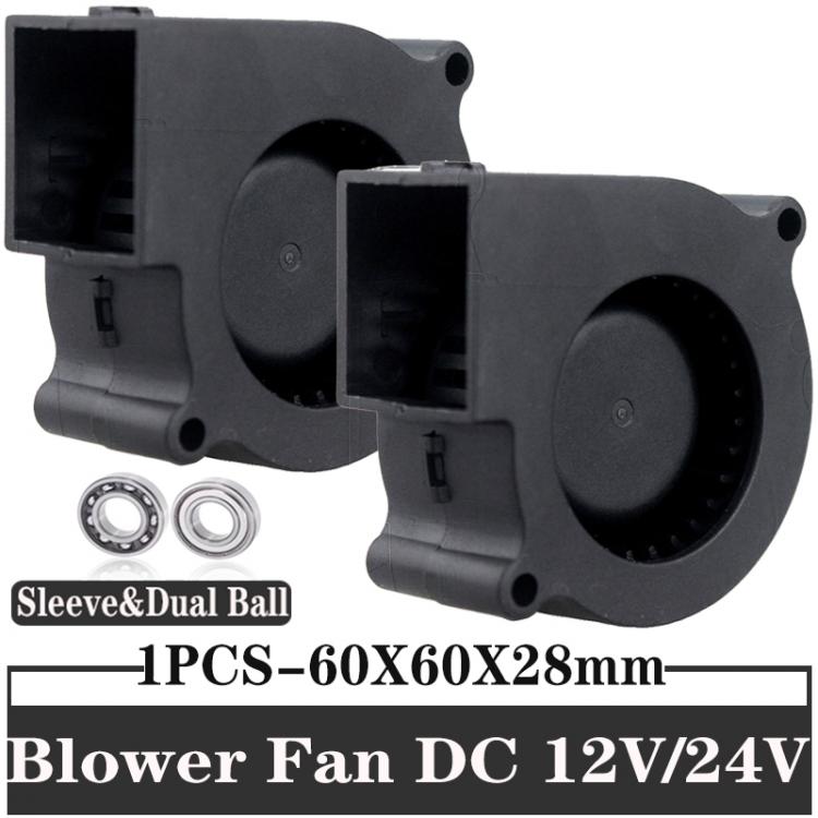 all in one place חומרה 1PCS Gdstime 60mm DC Cooling Centrifugal Blower Fan  60x28mm 12V 24V Brushless 6028 6cm Dual ball sleeve Heat sink Radiator