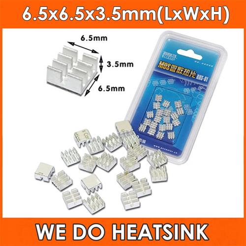 all in one place חומרה 20pcs/Pack Ram MOS Aluminum RHS-01 Heat Sink 6.5x6.5x3.5mm For Heatsink Radiator Chipset Memory Cooler