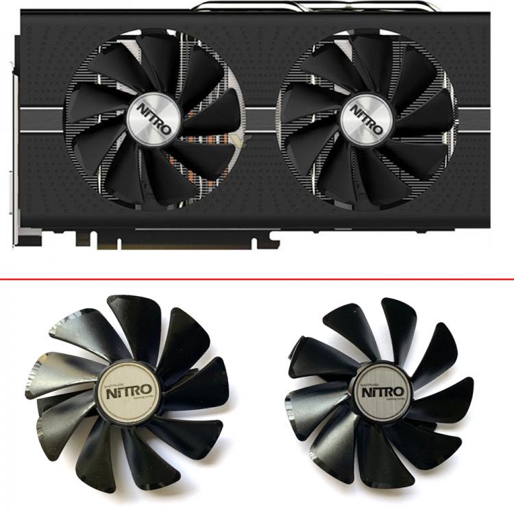 all in one place חומרה 2pcs CF1015H12D FD10015M12D Cooling Fans Cooler Fan For Sapphire RX470 RX590 RX580 RX480 RX570 NITRO SpecialEdition Fan 100mm