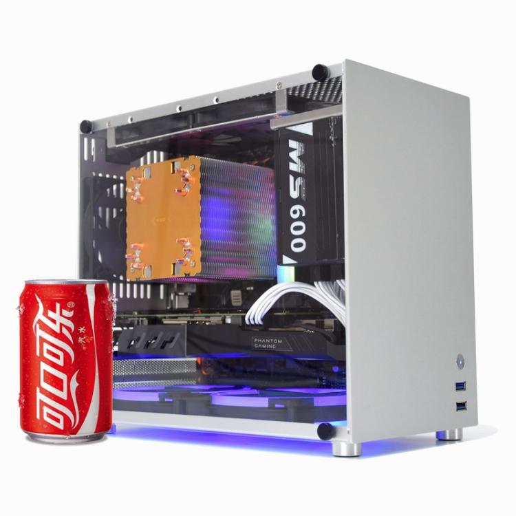 all in one place חומרה METALFISH S5 Aluminum Computer Case Gaming PC Chassis for microATX/itx 24.5*24.5CM mainboard/SFX power/135mm radiator mid tower