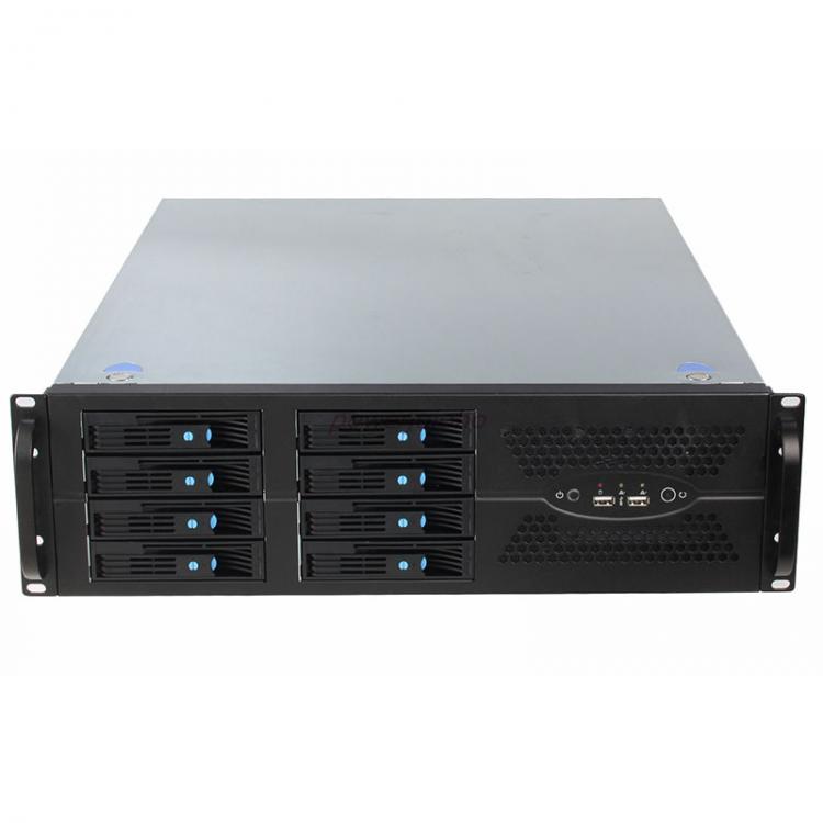 all in one place חומרה 19 inch 3U rack-mount server storage case TOP3U570-08 hot-swapped chassis 8HDD bays for big data support ATX motherboard 570MM