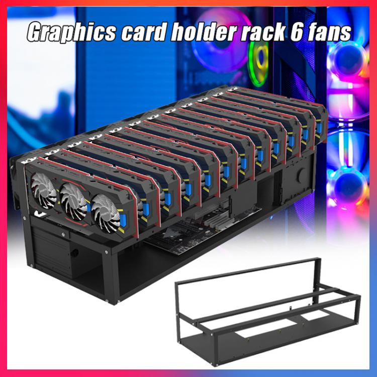 all in one place חומרה GPU Mining Rig Steel Opening Air Frame Mining,Mining Frame Rig Case Up to 6/8/12 GPU For Crypto Coin Currency Mining