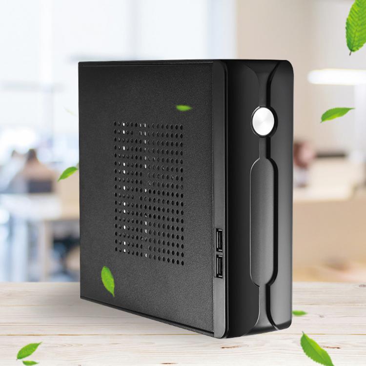 all in one place חומרה Desktop With Radiator Hole Computer Case Practical Mini ITX Office Power Supply Gaming Home 2.0 USB Metal Host Chassis HTPC