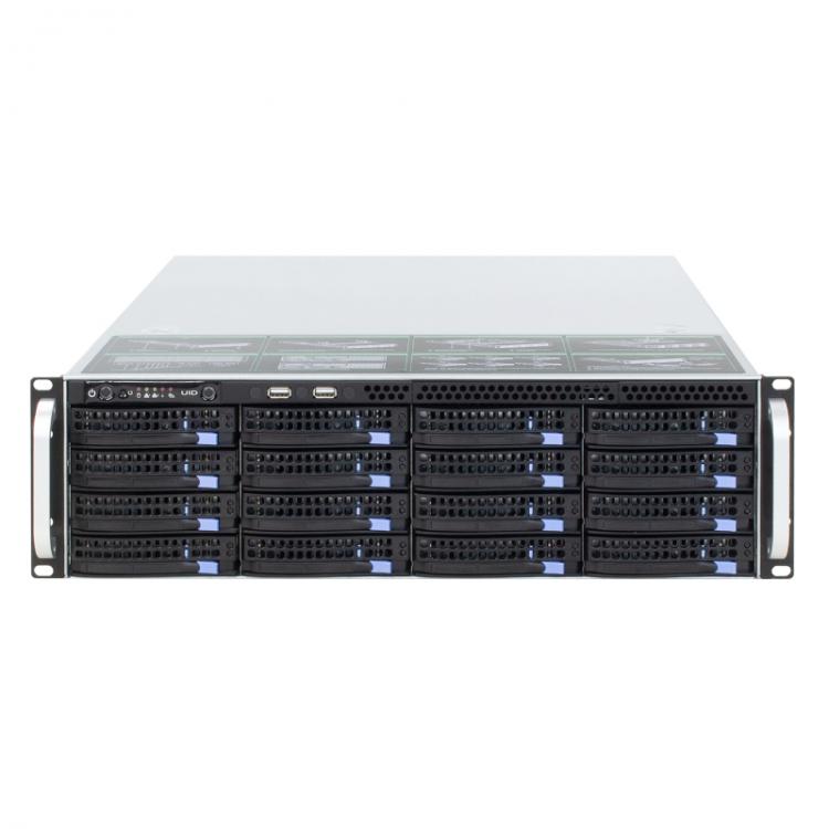 all in one place חומרה high quality 19inch 3U rack-mount hot-swap chassis 16HDD bays IPFS NVR storage server case S365-16 6GB MINISAS backplane 650MM