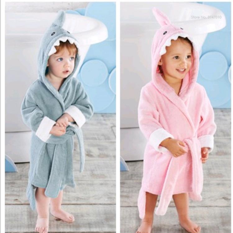 all in one place ילדים ותינוקות 2-6 year Baby Robe Cartoon Hoodies Girl Boys Sleepwear Good Quality Bath Towels Kids Soft Bathrobe Pajamas Children's Clothin
