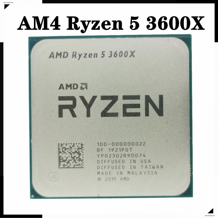 all in one place חומרה AMD Ryzen 5 3600X R5 3600X 3.8 GHz Six-Core Twelve-Thread CPU Processor 7NM 95W L3=32M 100-000000022 Socket AM4
