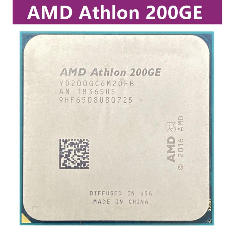all in one place חומרה AMD Athlon 200GE X2 200GE 3.2 GHz Dual-Core Quad-Thread CPU Processor YD200GC6M2OFB / YD20GGC6M2OFB Socket AM4
