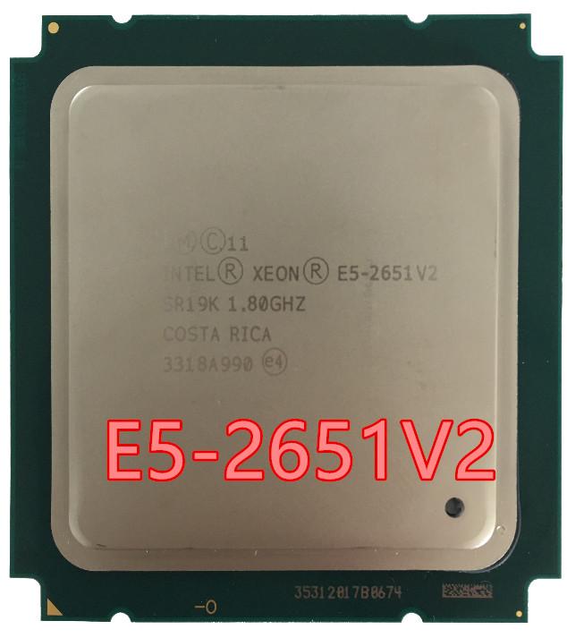 all in one place חומרה Intel Xeon Processor E5-2651 V2 E5 2651 V2 CPU 1.8 LGA 2011 SR19K Twelve Cores Desktop processor e5 2651V2 E5 2651