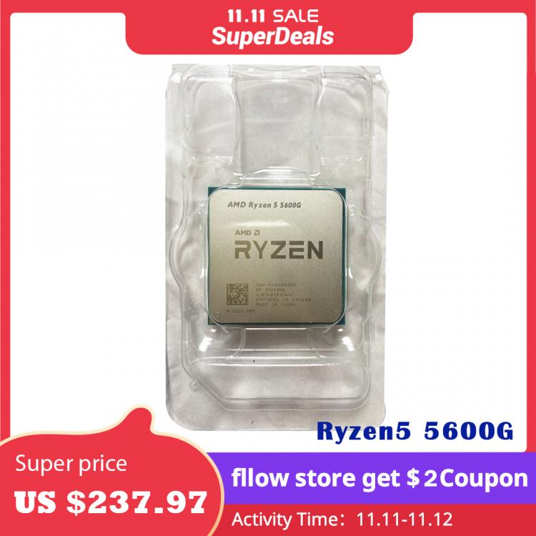 all in one place חומרה AMD Ryzen 5 5600G R5 5600G 3.9GHz Six-Core Twelve-Thread 65W CPU Processor L3=16M 100-000000252 Socket AM4 new but no fan