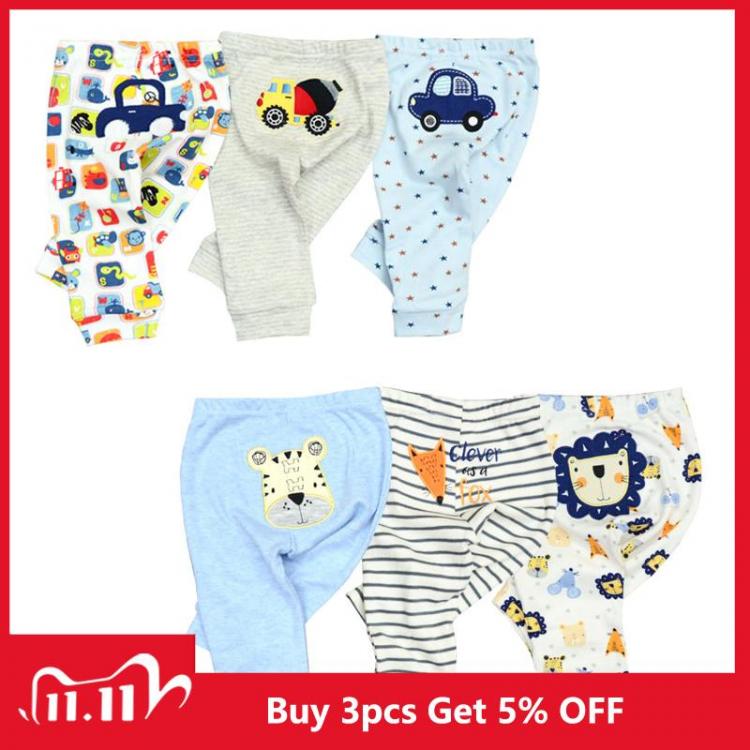 all in one place ילדים ותינוקות Wholesale 3/6pcs/Lot Baby Pants  Cotton Autumn Leggings for boys girls Mid Full Length Baby Trousers