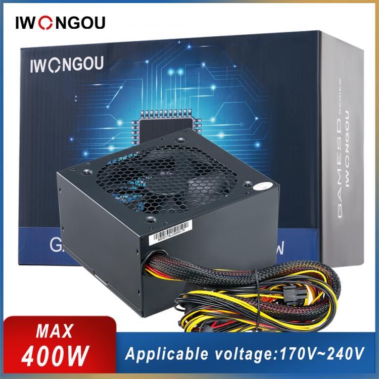 all in one place חומרה IWONGOU PC Power Source 400w Max For Intel AMD 24 Pin 12V ATX PC Fonte 230w Rated GAMESD 400 Pico Psu