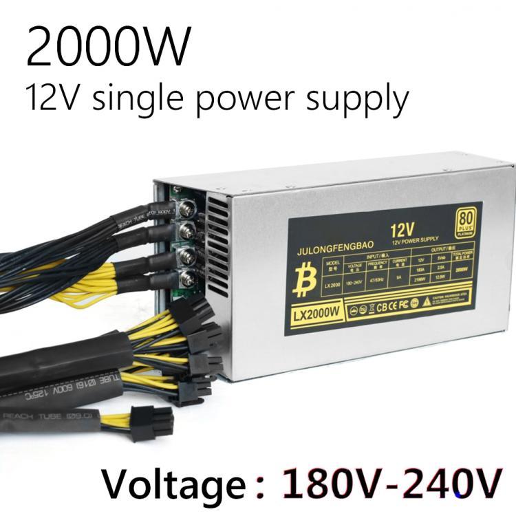 all in one place חומרה 2000W 180-260V ATX Mining Bitcoin Power Supply 90% High Efficiency for Ethereum ETH Mining for BTC Bitcoin PC Power Adapter