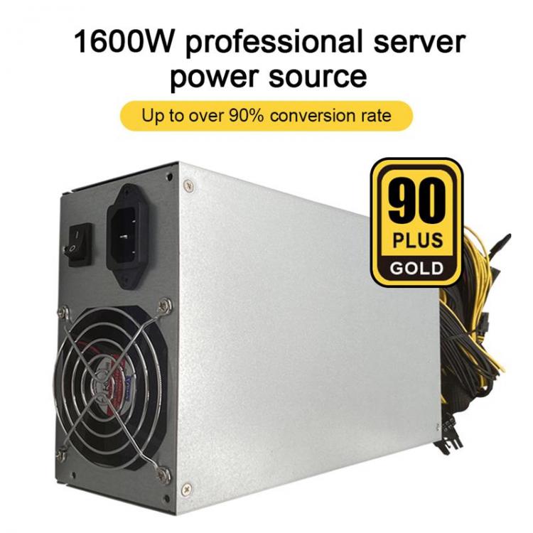 all in one place חומרה 1600W 180-240V ETH Mining Machine Power Supply 10 X 6pin 95% Efficiency Support Multi-GPU For Bitcoin Mining Device